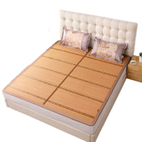 唛乐斯Mallas清凉一夏竹席冰而不凉舒适亲肤凉爽一面竹席一面亚草席可折叠竹席