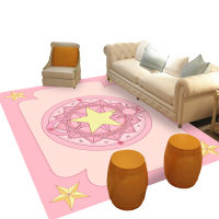 九氏Joesh公主风3D大地垫 2019新款高密压缩纤维3D印花淑女风格地垫 客厅地毯飘窗垫卧室垫