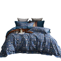 唛乐斯MALLAS60支贡缎长绒棉全棉磨毛四件套秋冬季柔软舒床单被套