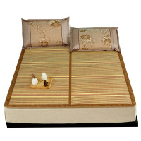 唛乐斯Mallas凉席1.8m床竹席学生宿舍单人草席双面折叠1.5米1.2席子夏季