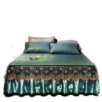 九氏(JOESH)床裙冰藤席单双人卧室夏凉席三件套