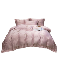 吉岳Giyou2020新品设计60S贡缎天丝提花刺绣轻奢床上用品四件套