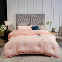 吉岳Giyou洋甘菊亲肤面料保暖冬被优质整张羽丝绒填充洋甘菊刺绣宽边设计被芯被子