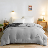 吉岳Giyou双面设计加厚全棉花填充被子棉花被子被芯AB双面设计亲肤绗缝新疆棉花被