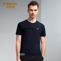 Edenbo/爱登堡男装夏季新款短袖T恤男青年圆领打底衫男上衣半袖男