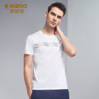 Edenbo/爱登堡男装短袖T恤男夏季新款圆领体恤打底衫男上衣服半袖