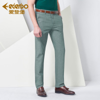 爱登堡男装2017夏季休闲裤男英伦直筒裤男裤都市时尚修身长裤子潮