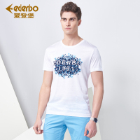 Edenbo/爱登堡T恤时尚商务休闲短袖T 恤男青年纯棉T恤男打底衫