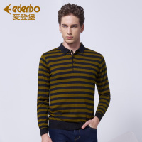 Edenbo/爱登堡男装2017秋季新款时尚羊毛衫男士打底衫长袖Polo衫