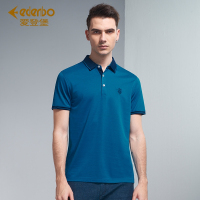 Edenbo/爱登堡男装夏季新款Polo衫男桑蚕丝短袖T恤男上衣打底衫男