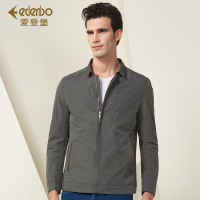 爱登堡正品男装春季夹克男中年外套小翻领商务休闲青年上衣服薄款