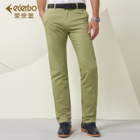 爱登堡男装裤子春季薄款弹力商务休闲裤男青年修身型直筒中年裤子