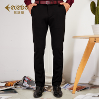 Edenbo/爱登堡休闲裤2017春秋装新品 男士时尚修身直筒休闲长裤潮
