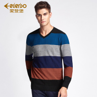 Edenbo/爱登堡男装春季新款时尚修身保暖套头羊毛衫男保暖毛衣男