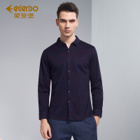 Edenbo/爱登堡男装春季商务休闲衬衫男中年打底衫衬衣男婚礼衬衫