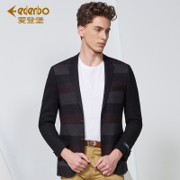 爱登堡男装新款西服男青年羊毛呢子小西服男士婚庆礼服羊毛外套男