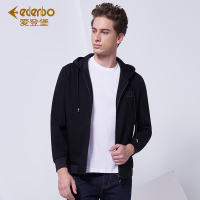 Edenbo/爱登堡男装秋冬新款时尚连帽夹克男青年休闲卫衣男外套潮