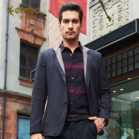 Edenbo/爱登堡男装2017新款秋季夹克男士时尚休闲修身单西外套男