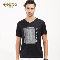 爱登堡休闲短袖T恤 2017夏装新款 青年时尚印花短T恤衫 潮男短T