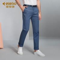 Edenbo/爱登堡男装夏季新款时尚休闲裤男青年修身直筒休闲长裤男