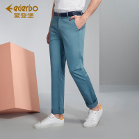 Edenbo/爱登堡男装夏季新款修身薄款休闲裤男青年时尚宽松长裤男