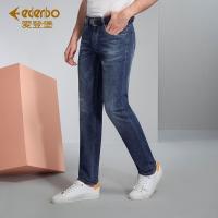 Edenbo/爱登堡男装夏季新款牛仔裤男时尚修身薄款直筒休闲牛仔裤