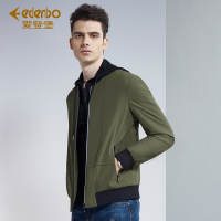 Edenbo/爱登堡男装春秋季新款夹克男青年时尚修身棒球领外套男潮