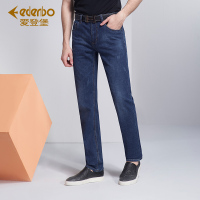 Edenbo/爱登堡新款牛仔裤男青年时尚修身直筒休闲牛仔长裤子男