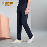 Edenbo/爱登堡男装夏季新款修身直筒休闲裤男士青年宽松薄款裤子