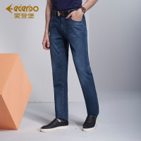 Edenbo/爱登堡男装夏季薄款牛仔裤男修身直筒宽松休闲牛仔长裤男