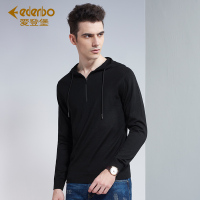 Edenbo/爱登堡男装新款针织衫男青年修身连帽卫衣男打底衫毛衣男