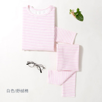 猫人女童保暖内衣套装青少年舒绒棉秋衣秋裤中大儿童加厚纯棉毛衫