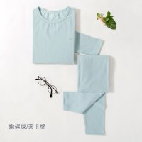 猫人儿童内衣套装长袖睡衣宝宝男童女童中大童