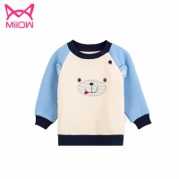 猫人2018新款宝宝秋衣男童女童长袖T恤厚款上衣儿童打底衫春秋装