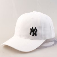MLB棒球帽NY全白可调节帽子男女帽情侣韩版棒球帽子32CPIJ741-50W