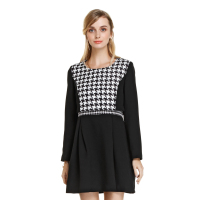 奥伦提(ORITICK) 知性气质长袖连衣裙