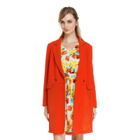 奥伦提(ORITICK)时尚百搭长袖中长款外套