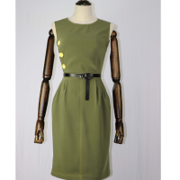 oritick绿色连衣裙