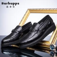法国品牌Burbupps芭步仕松糕鞋厚底休闲尖头男鞋增高英伦百搭擦色真皮
