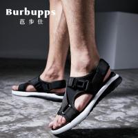 芭步仕(Burbupps)夏季男士凉鞋2018新款软底个性时尚凉拖两用休闲沙滩男鞋潮