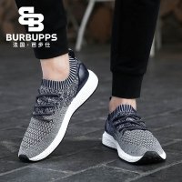 Burbupps/法国芭步仕百搭运动休闲鞋夏季透气减震厚底网面男鞋韩版潮流