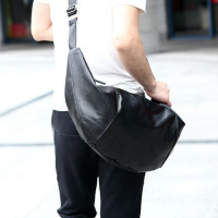 GSQ古思奇新款男士休闲包包饺子包斜挎包时尚潮流男式单肩包男士背包小