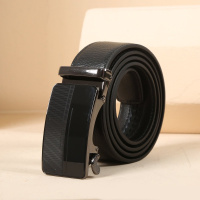 2018新款 青年商务自动扣牛皮腰带休闲裤带男士皮带