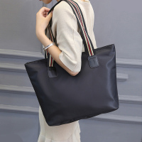 古思奇女士新款尼龙彩带单肩大包包休闲时尚女包百搭时装包托特女包