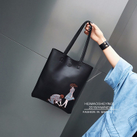 韩版新款单肩女大包简约百搭托特包