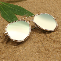 2019新款多边形镂空彩膜墨镜蛤蟆镜太阳眼镜男女士太阳镜