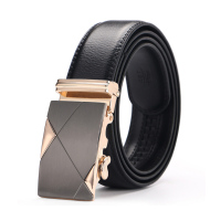 古思奇男士皮带自动扣二层牛皮腰带休闲百搭男式裤带