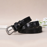 古思奇新款皮带细牛皮腰带百搭女士腰带女士皮带女腰带