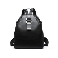 新款头层牛皮荔枝纹女式多用双肩斜挎背包女包包