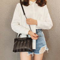 新款潮手提单肩斜挎包女链条流苏枕头包女包包